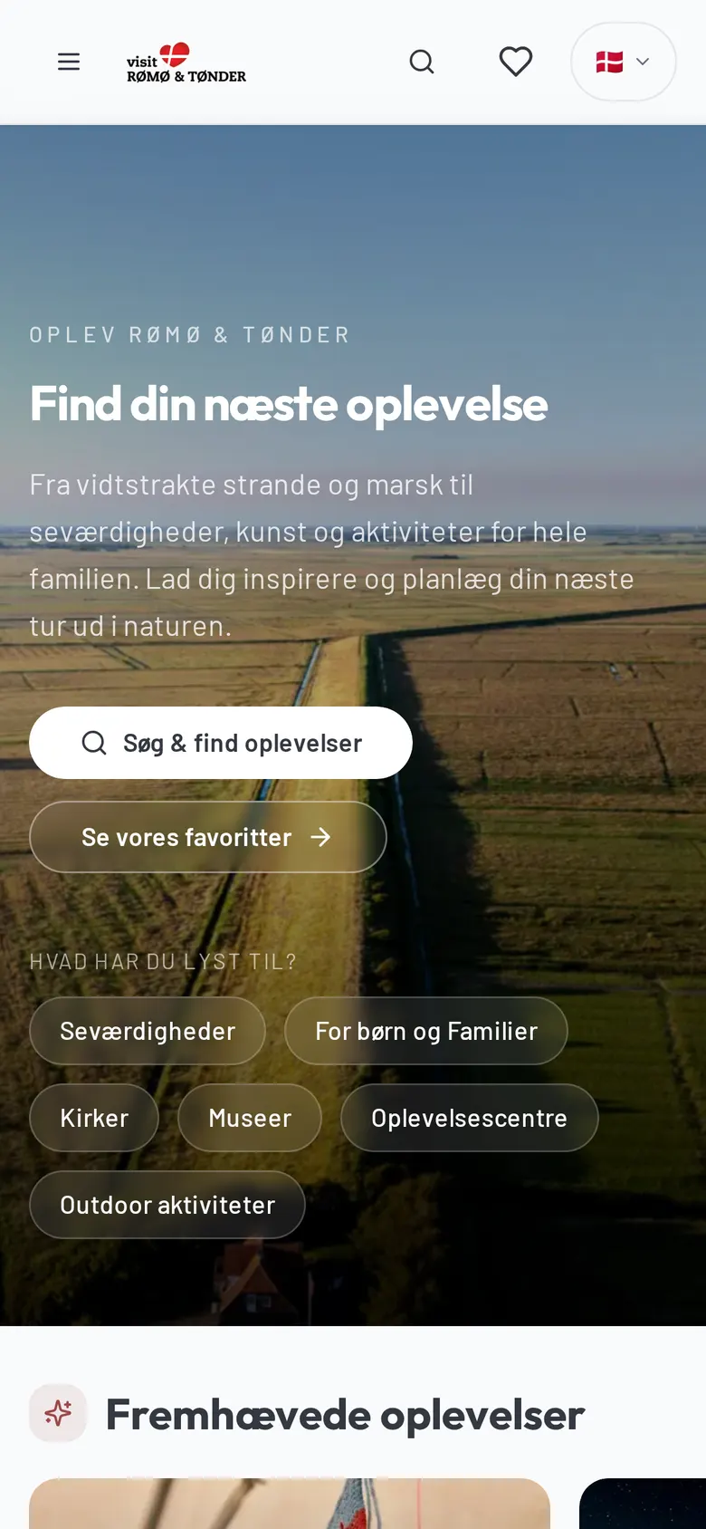Oplevelser på romo-tonder.dk, mobil
