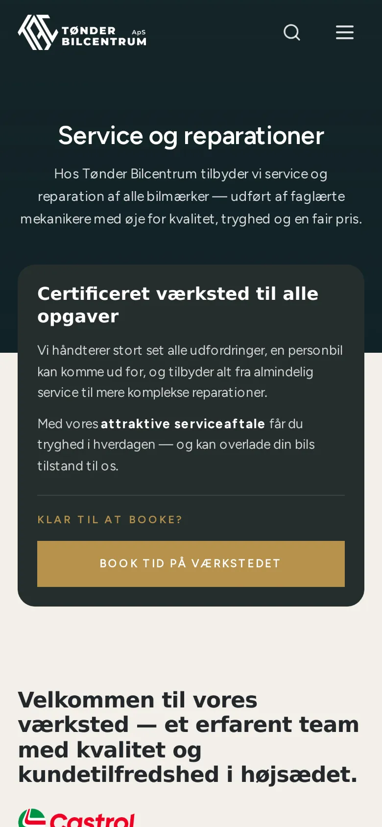 Book værkstedstid på mobil